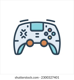 Vector colorful illustration icon for controllers