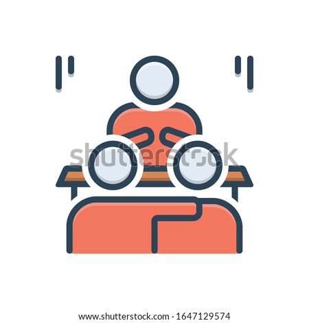Vector colorful  illustration icon for convince