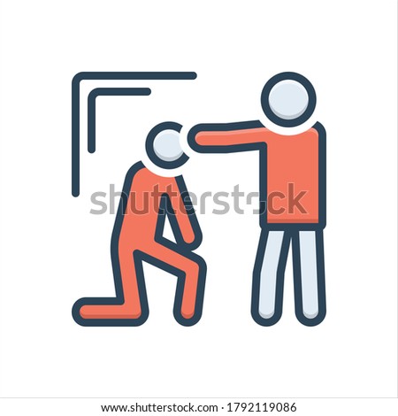 Vector colorful illustration icon for convince