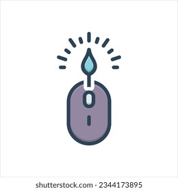 Vector colorful illustration icon for creativity