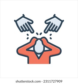 Vector colorful illustration icon
