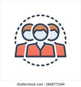 Vector colorful illustration icon for cultural