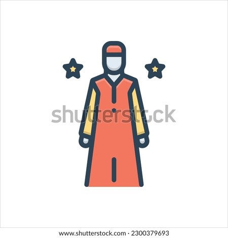 Vector colorful illustration icon for custom