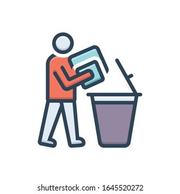 Vector Colorful Illustration Icon For Declutter