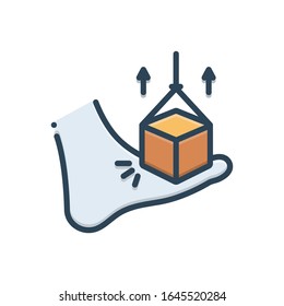 Vector colorful illustration icon for decompress