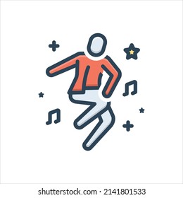 Vector colorful illustration icon for delight