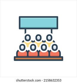 Vector colorful illustration icon for dense