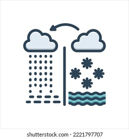 Vector colorful illustration icon for derived