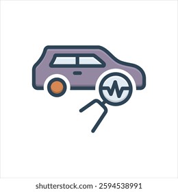 Vector colorful illustration  icon for diagnostic