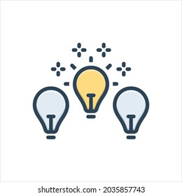 Vector colorful illustration icon for differently
