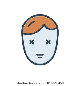 Icono de ilustración de color vectorial para discapacidad