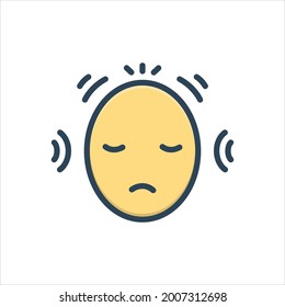 Vector colorful illustration icon for disorders
