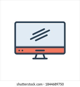 Vector colorful illustration icon for display