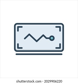Vector colorful illustration icon for displayed