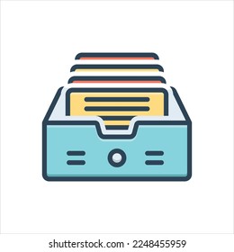 Vector colorful illustration icon for documented - Powered by Shutterstock - Get 15% off with code: PIKWIZARD15