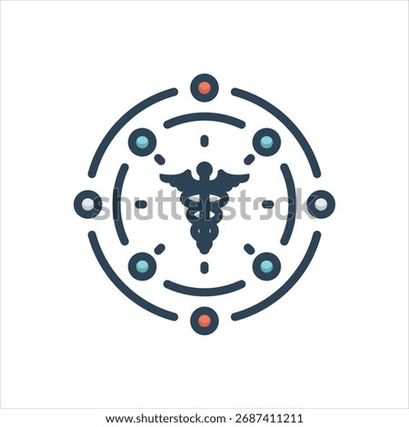Vector colorful illustration icon for effectivity