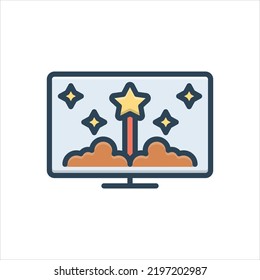 Vector colorful illustration icon for effects