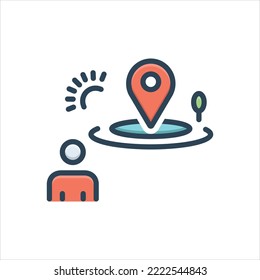 Vector colorful illustration icon for elsewhere