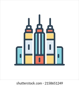 Vector colorful illustration icon for  empire