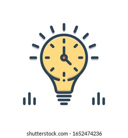 Vector colorful illustration icon for enduring