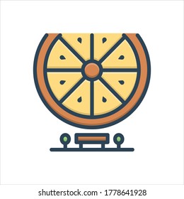 Vector colorful illustration icon for enormous