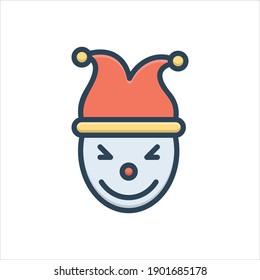 Vector colorful illustration icon for  entertaining