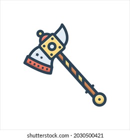 Vector colorful illustration icon for epic