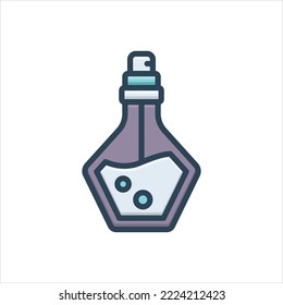 Vector colorful illustration icon for essence