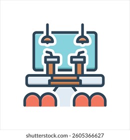 Vector colorful illustration icon for event