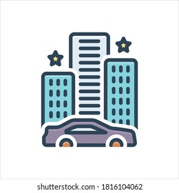 Vector colorful illustration icon for eventually