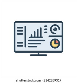 Vector colorful illustration icon for exec