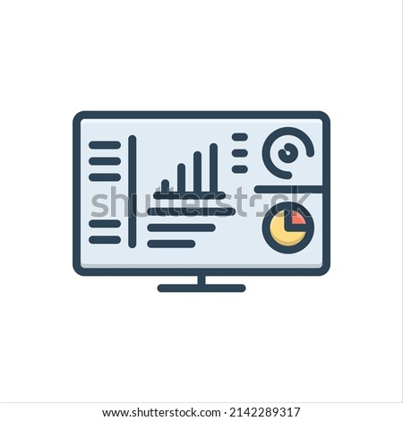 Vector colorful illustration icon for exec