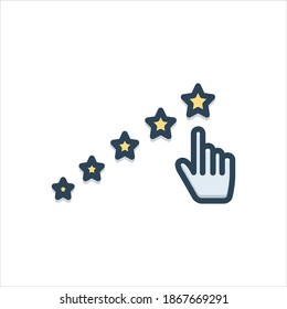 Vector colorful illustration icon for  expect