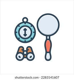 Vector colorful illustration icon for explorer