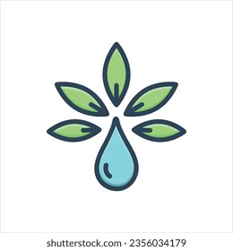 Vector colorful illustration icon for extract