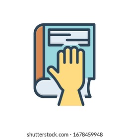 Vector colorful  illustration icon for fact