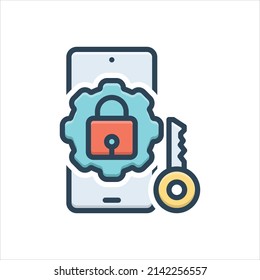 Vector colorful illustration icon for factors