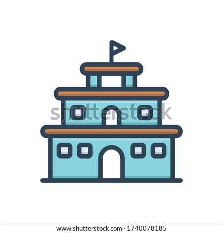 Vector colorful illustration icon for failure