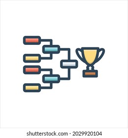 Vector colorful illustration icon for finals