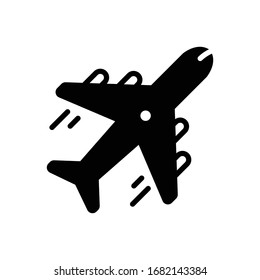 Vektorillustration-farbiges Illustrationssymbol für den Flug