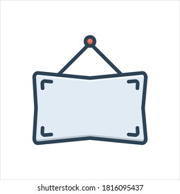 Vector colorful illustration icon for frame