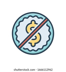 Vector colorful illustration icon for free