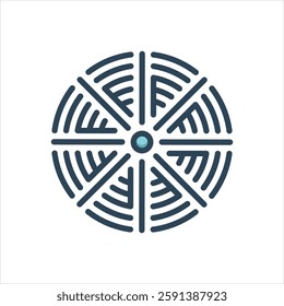 Vector colorful illustration icon for frequency