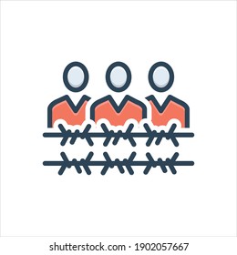 Vector colorful illustration icon for  frontier