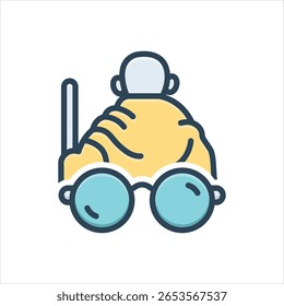 Ícone de ilustração colorido para ganesh chaturthi