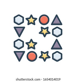 Vektorillustration-farbiges Bildsymbol für Lücken