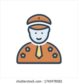 Vector colorful illustration icon for general