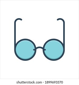 Vector colorful illustration icon for  glasses
