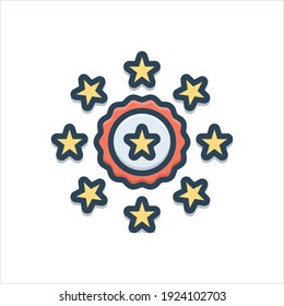 Vector colorful illustration icon for  glory