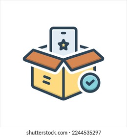 Vector colorful illustration icon for got